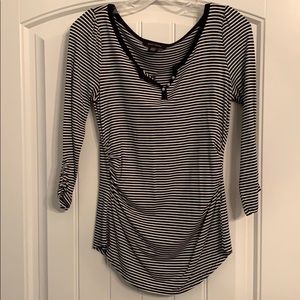 White House Black Market Notch Neck Tee